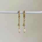 Elizabeth Shell Dangles - Sky