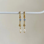 Elizabeth Shell Dangles - Sky