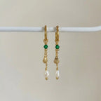Elizabeth Shell Dangles - Sky