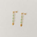 Maris Dangles Gold - Sea Green