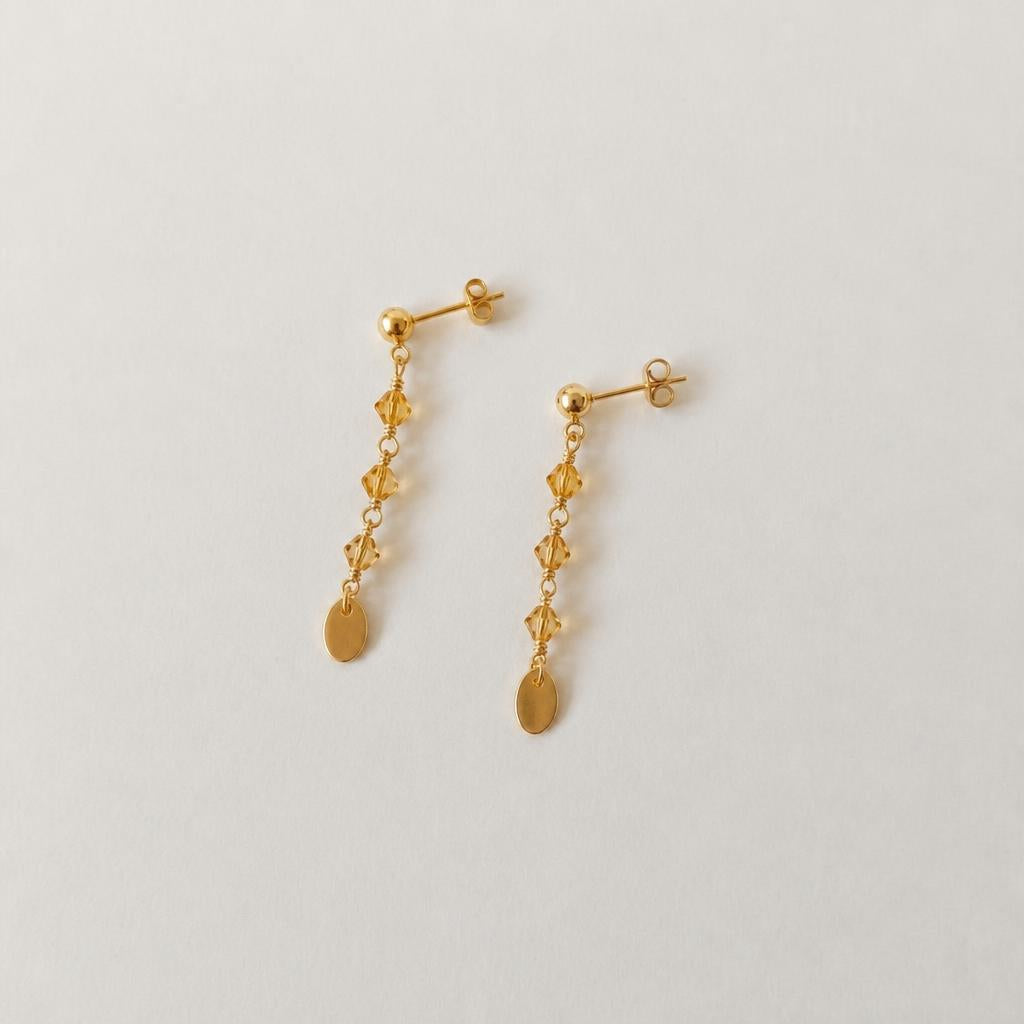 Maris Dangles Gold - Rose