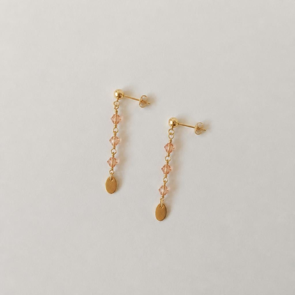 Maris Dangles Gold - Rose