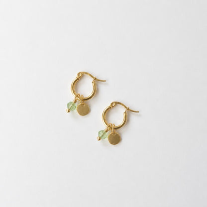 Minimal Hoop Dangles Gold