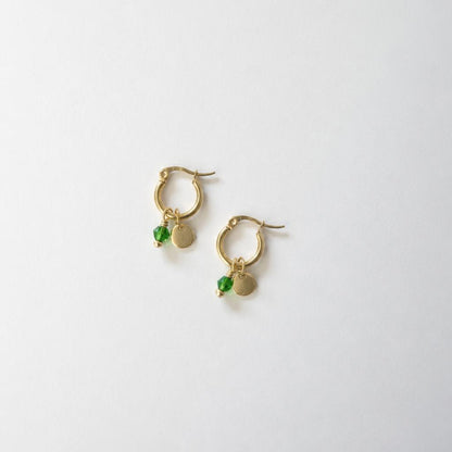 Minimal Hoop Dangles Gold