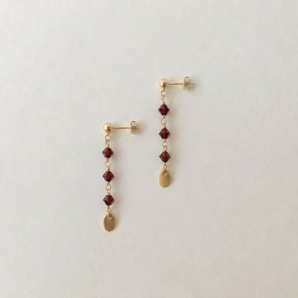 Maris Dangles Gold - Rose