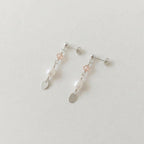 Minimal Pearl Dangles Silver - Sea Green